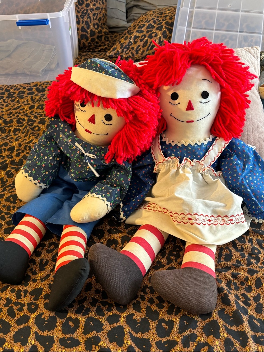 Vintage raggedy Ann doll set